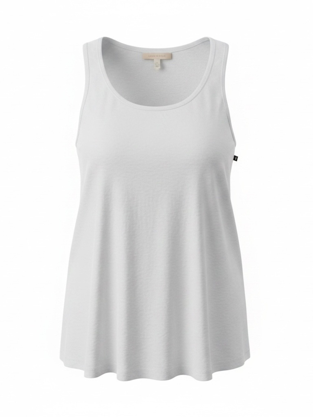 Plus Size Simply Smooth Double Layer Square Neck Tank Top Women's/ White Size 3x